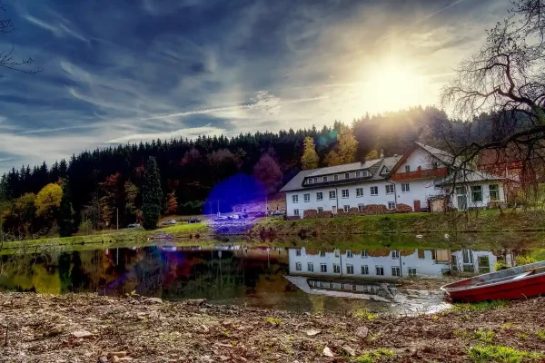 Fotogalerie des Waldschlösschens 6 Waldschlösschen-Gehege im Herbst (2022)