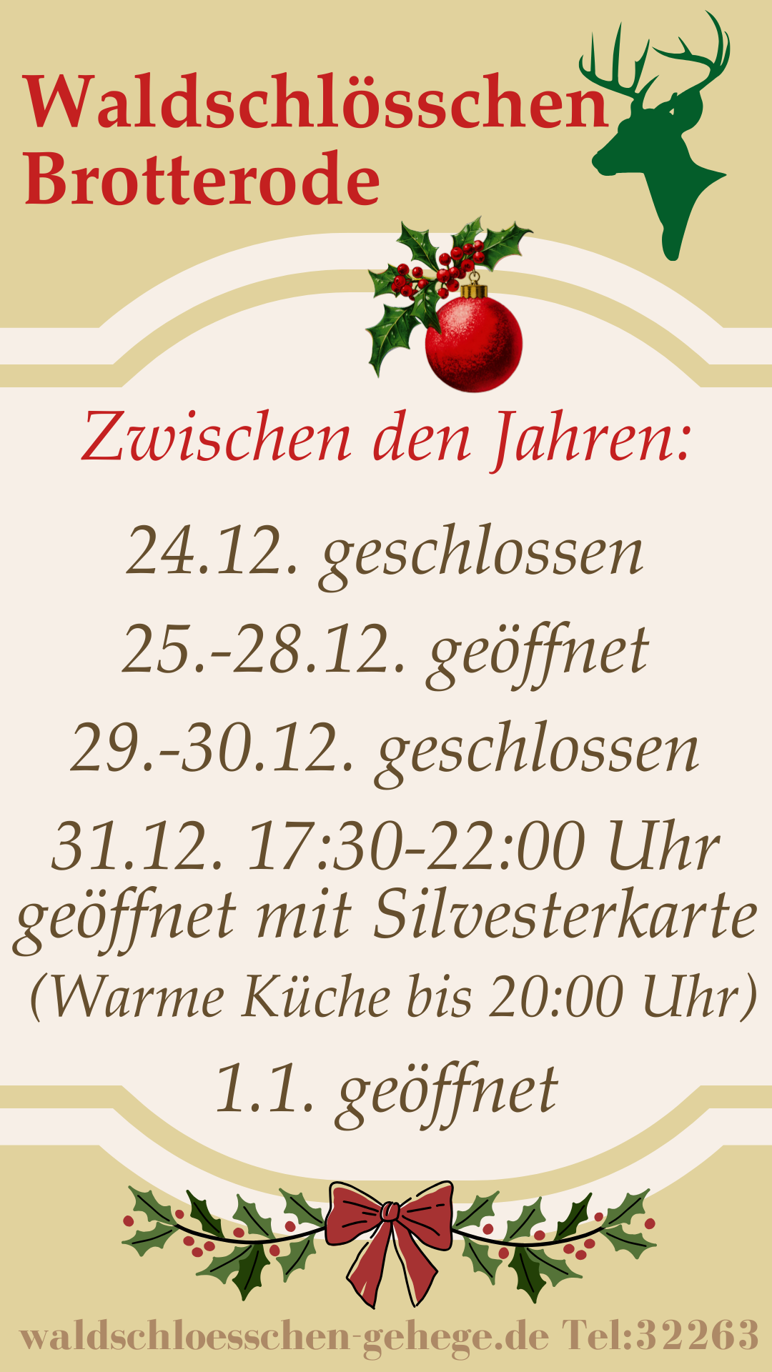 Restaurant 1 zwischen den jahren 25 26 1