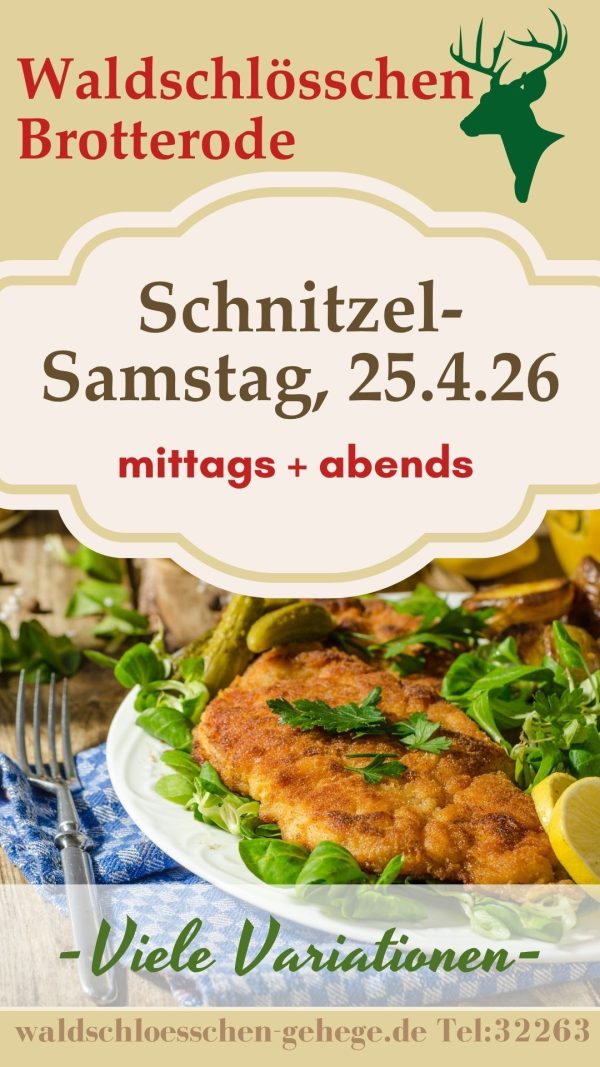 schnitzelsamstag 25.4.26