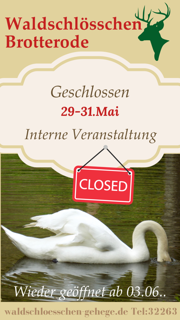 geschlossen ende mai
